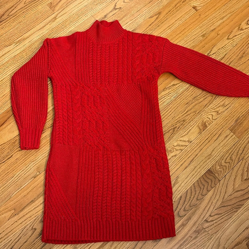 Old Navy scarlet red sweater dress